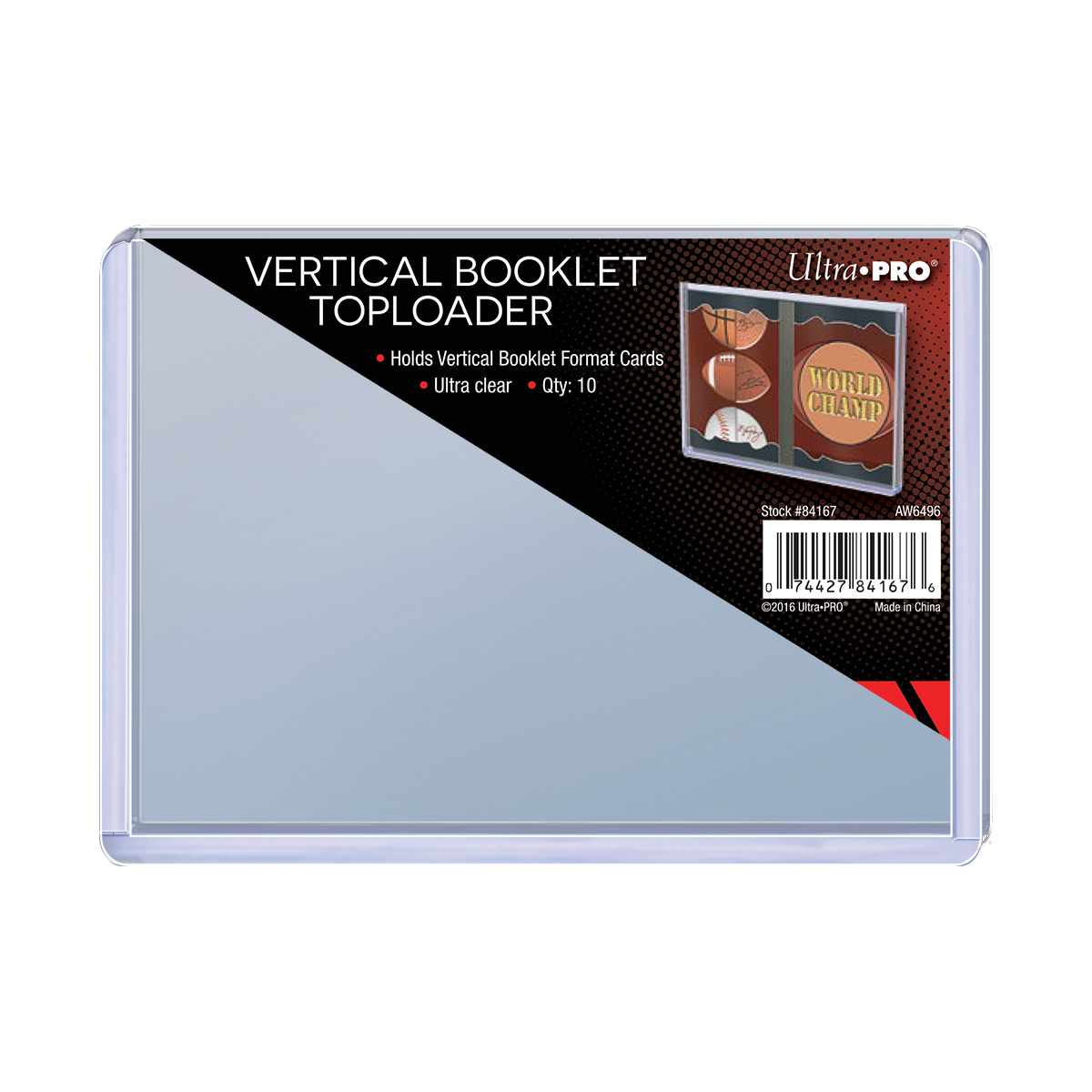 Vertical Booklet Card Toploaders (10ct) | Ultra PRO International