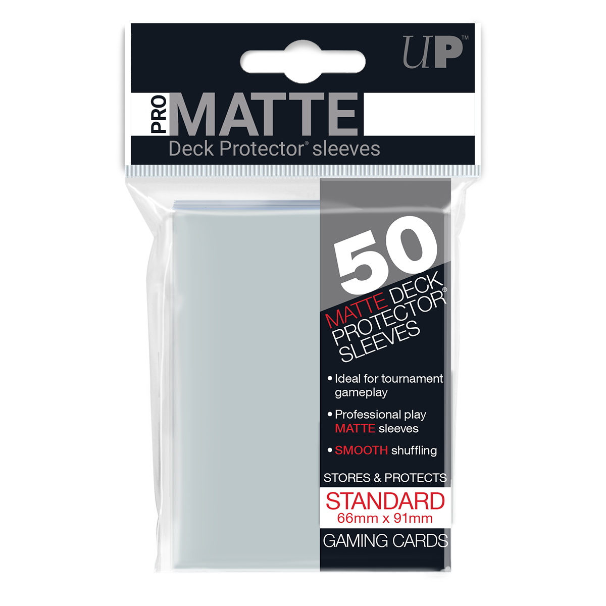 PRO-Matte Standard Deck Protector Sleeves: Clear