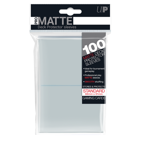 PRO-Matte Standard Deck Protector Sleeves: Clear | Ultra PRO International
