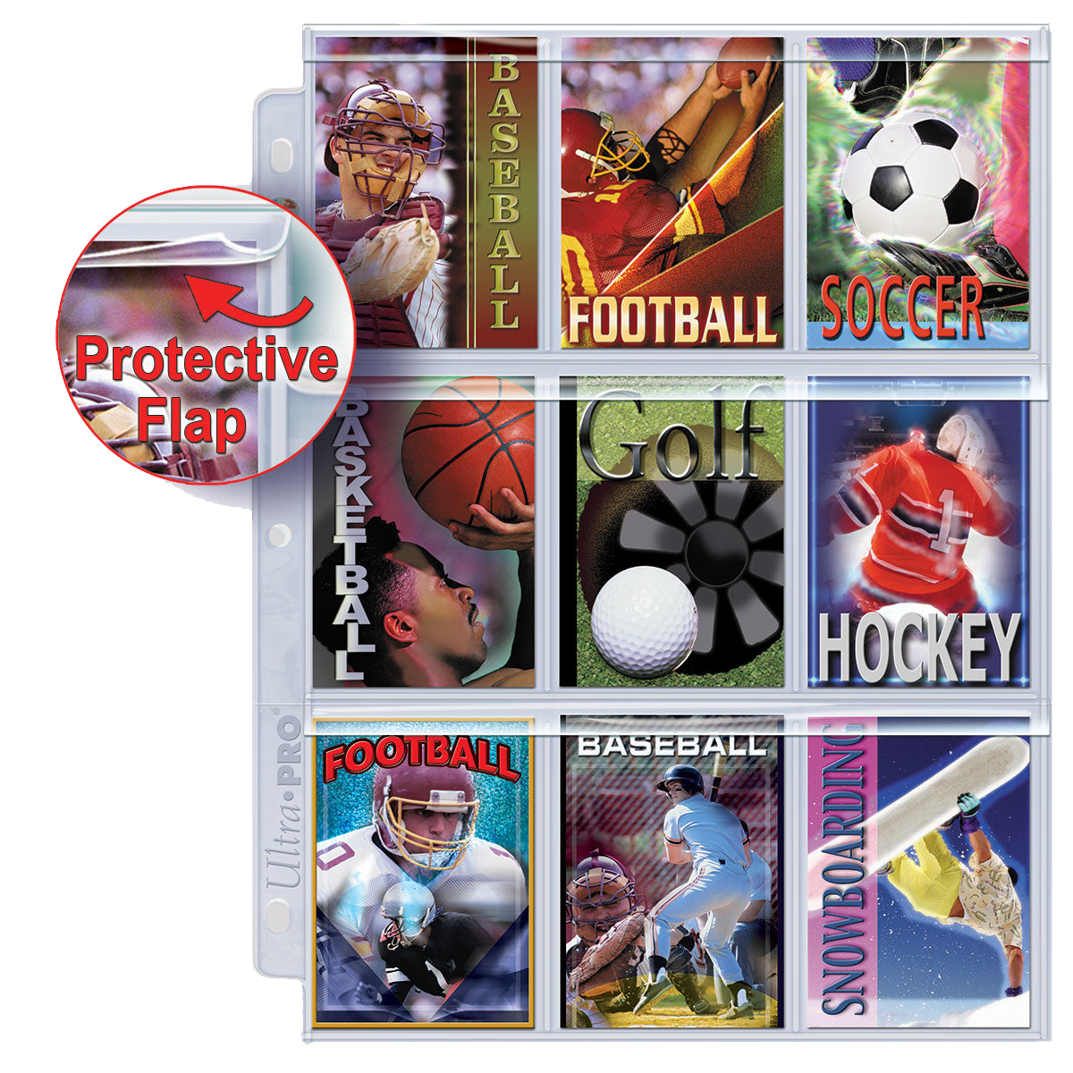 Ultra Pro 9 Pocket Pages Platinum Series 100 Pages of Card Sleeves
