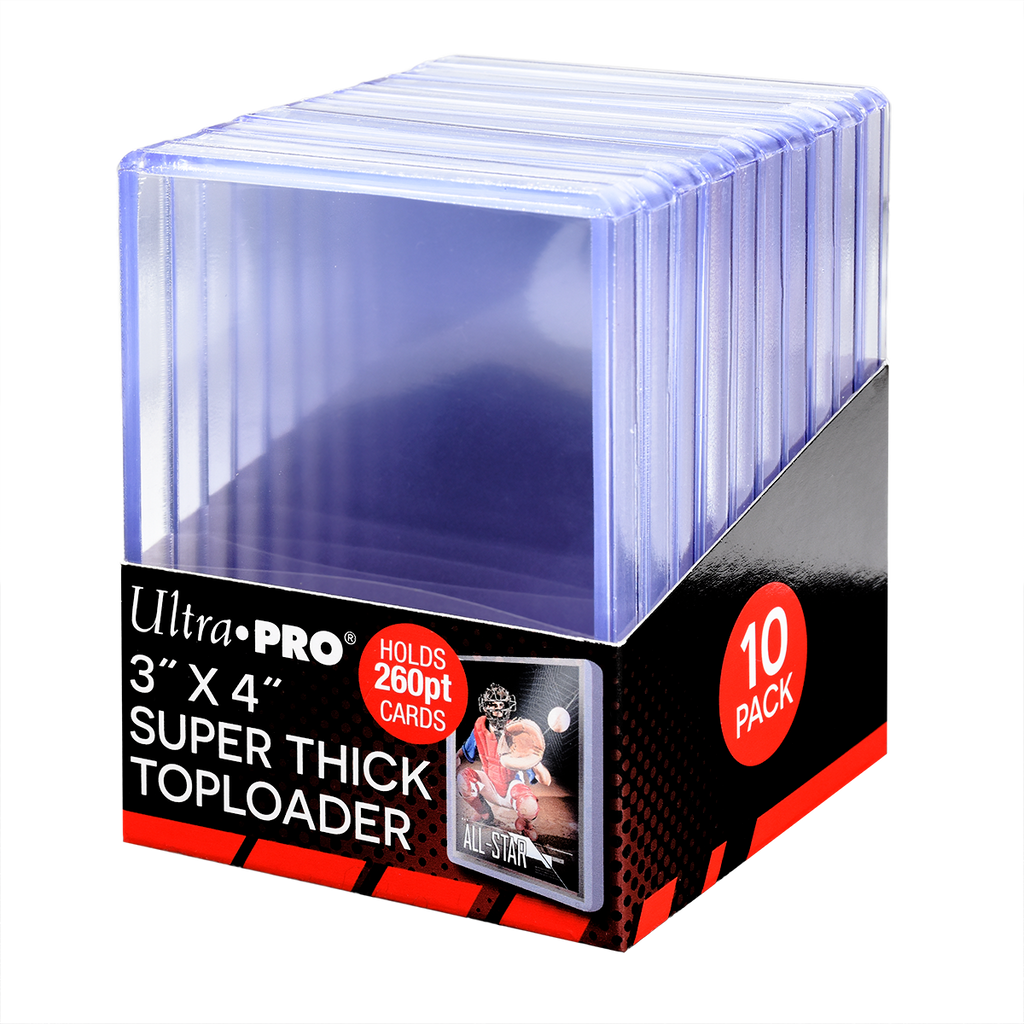 3" x 4" Clear Super Thick 260PT Toploaders (10ct) | Ultra PRO International