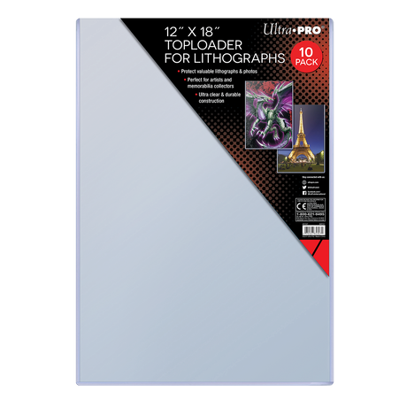 12" x 18" Lithograph Toploaders (10ct) | Ultra PRO International