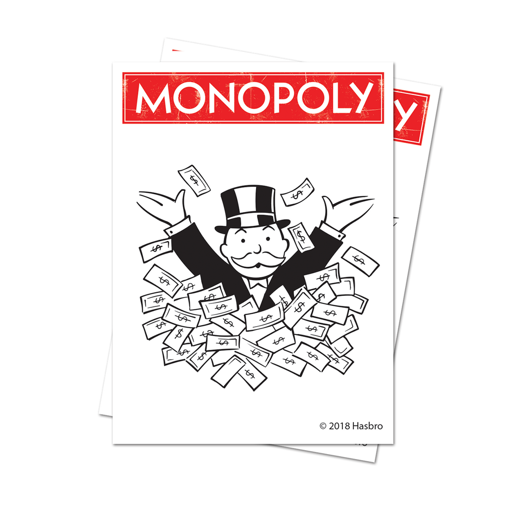 Monopoly Logo Standard Deck Protector Sleeves (100ct) for Monopoly | Ultra PRO International