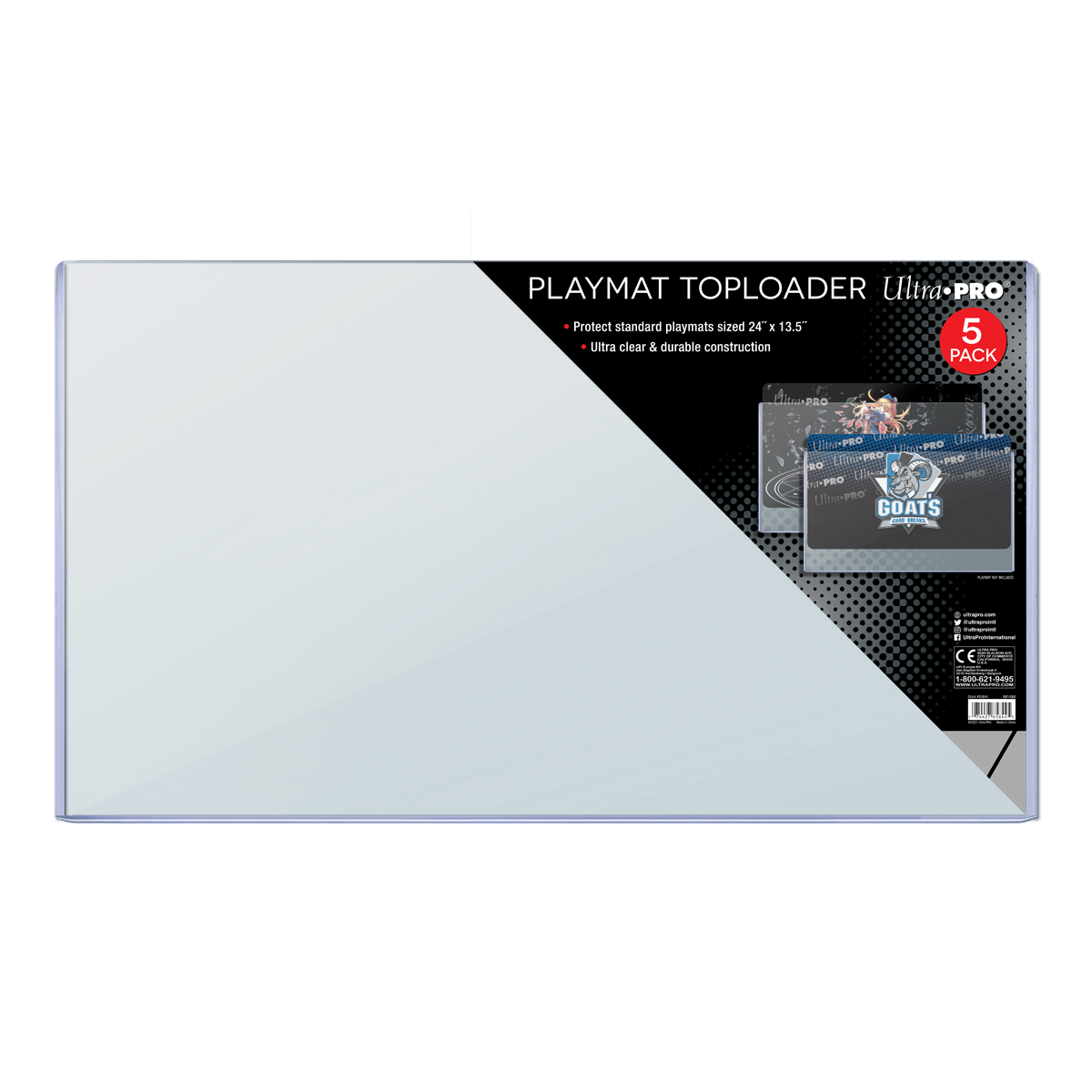 Toploaders (5ct) for Standard Gaming Playmats | Ultra PRO International