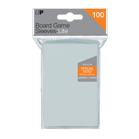 Special Sized Lite Board Game Sleeves (100ct) for 65mm x 100mm Cards | Ultra PRO International