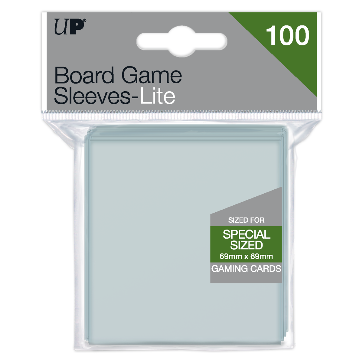 Special Sized Lite Board Game Sleeves (100ct) for 69mm x 69mm Cards | Ultra PRO International