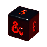 Heavy Metal Black and Red D6 Dice Set (4ct) for Dungeons & Dragons | Ultra PRO International