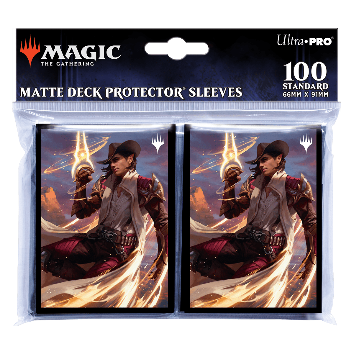 Outlaws of Thunder Junction Kellan, the Kid Key Art DECK PROTECTOR® Sleeves (100ct) for Magic: The Gathering - E-38356 - Ultra PRO- Ultra PRO International